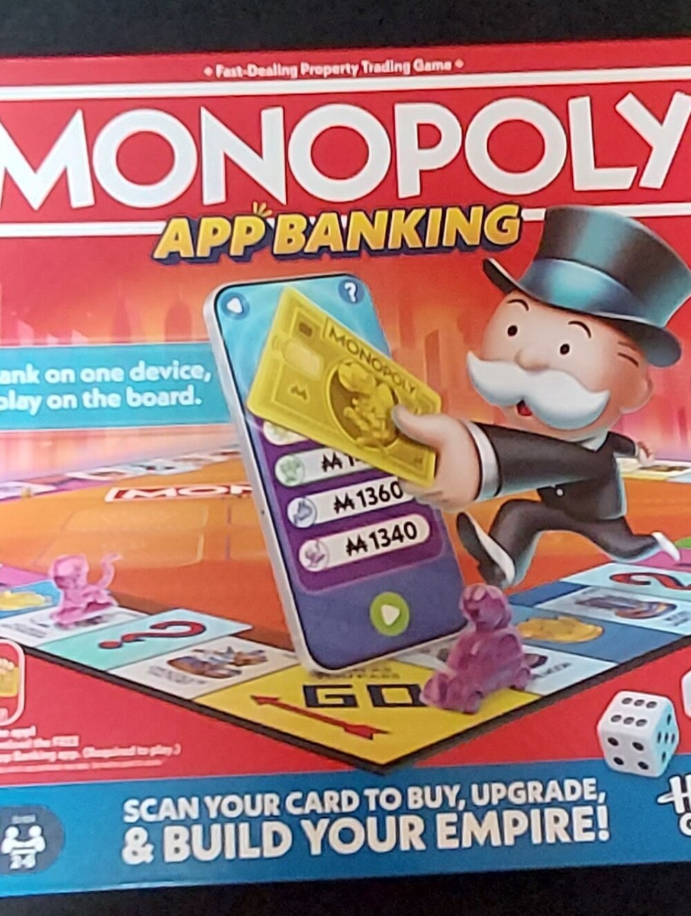 Monopoly APP Banking Game Hasbro Games Parker Brothers Family Fun New Sealed